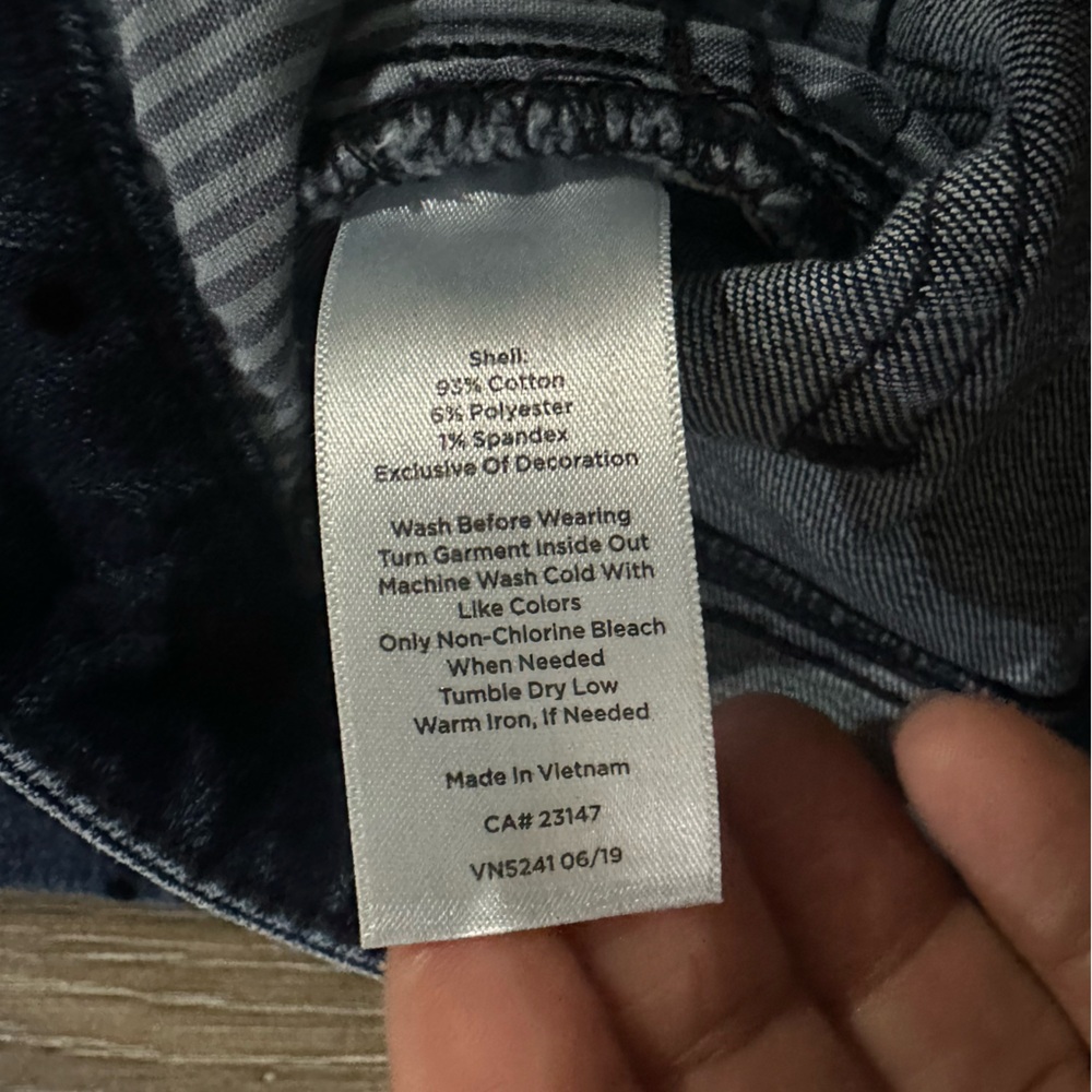 Talbots Flawless Dark Blue Polka Dot Jeans - Picture 7 of 11